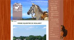 Desktop Screenshot of ferme-mialaret.creation-website.com