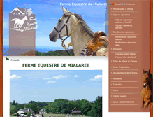 Tablet Screenshot of ferme-mialaret.creation-website.com